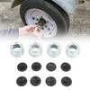 4 Set Trailer Hub Bearing Dust Caps Trailer Axle Dust