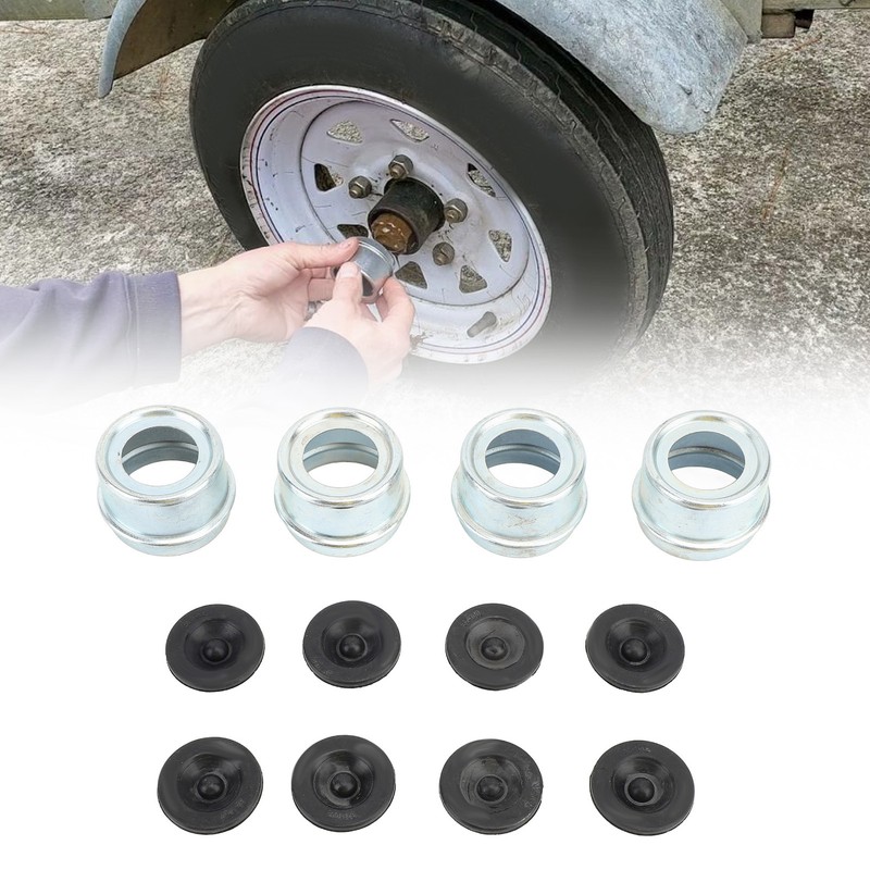 4 Set Trailer Hub Bearing Dust Caps Trailer Axle Dust