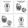 JSDDE Mini Stainless Steel Urn Waterproof Memorial Urn Keepsake Urn