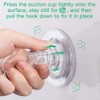 GlobaLink Bathroom Suction Hooks - 6 Pack Reusable Sucker Hooks