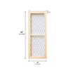 2 Pack Chicken Wire Wood Frame Unfinished Wooden Frame for