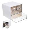 TEHAUX Cube Storage Inserts Plastic Drawer Storage Desktop Organizer Shelf