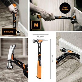 Fiskars IsoCore Claw Hammer, 1020213