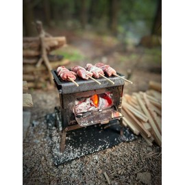 Sho's B-6 Kun, Compact Hibachi Grill, 3 Piece Set