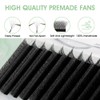 NATUHANA W Form Clover Eyelash Extension 5D Preused Fans 0.07