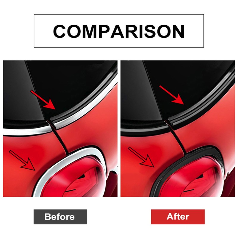 Arespark - Rollo de vinilo negro brillante, kit de cintas