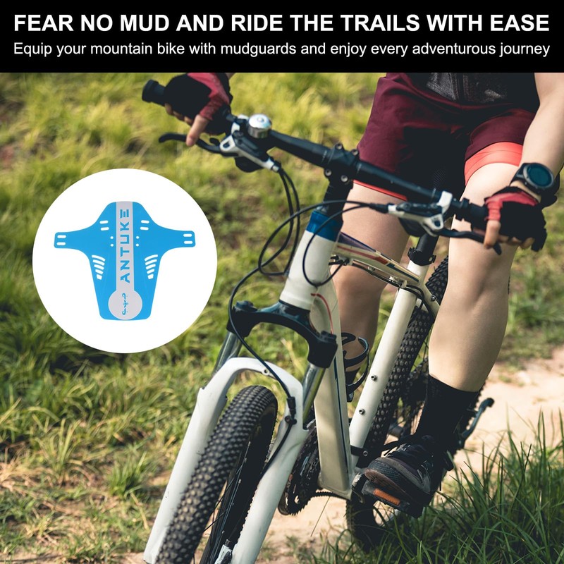 sourcing map Mountain Bike Mud Guard Front/Rear Mud Guards with