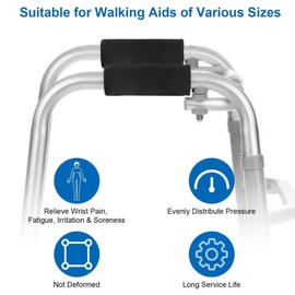 Byttlerom 2Pcs Wheelchair Armrest Pads, Velvet Wheelchair Armrest Covers, Non Slip Arm Rest Cover Cushion Pad for Wheelchairs