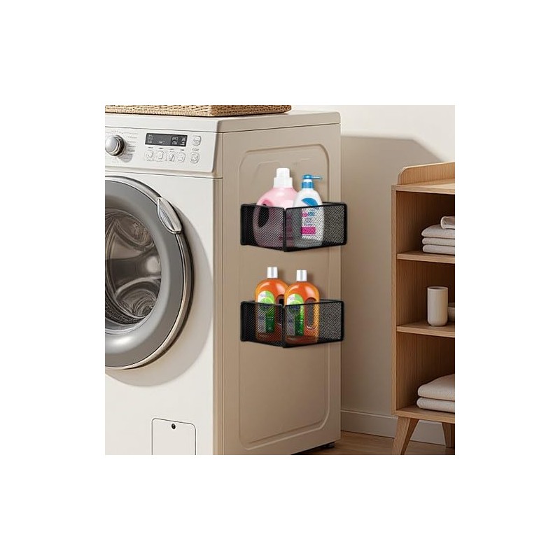 Culinavog Magnetic Shelf, Spice Rack, Magnetic Fridge Shelf, Kitchen Organiser,