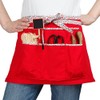 La Short Cord Eline Gardeners Apron Red Liberty 64 x
