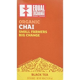 Equal Exchange Organic Teas C=Caffeine Chai Black Teas 20 tea bags - 2PC