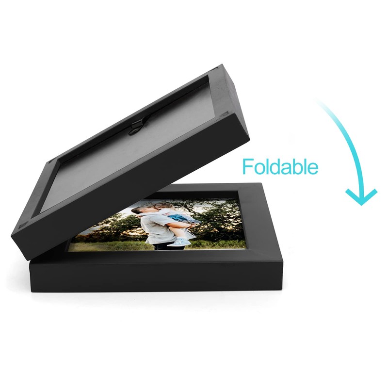 Janreefan Double 4X4 Picture Frames Hinged Folding Photo Frames in