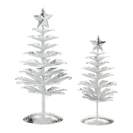 Department 56 Decorative Accessories for Villages Silver Pines Tree, 8 inch