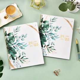 Makapoo 2024-2025 Monthly Planner - Monthly Planner with Tabs & Pocket, July 2024 - December 2025, Monthly Planner 2024-2025, 9" x 11" - Leaves