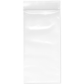 Plymor 3" x 6" (Pack of 100), 4 Mil Heavy Duty Zipper Reclosable Plastic Bags