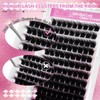 FADLASH Lash Cluster Eyelash Extensions 12-18mm Individual Cluster Lashes D Curl