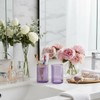 Tonxus Toothbrush Holders for Bathrooms, Purple Glass Toothbrush Holder and