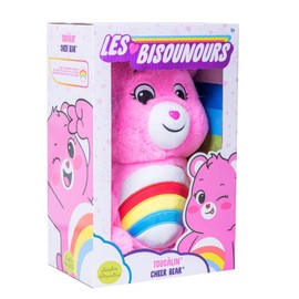 Pioupiou et Merveilles Plush Toy Bisoun Bear - Toucalin - Discovers the Magic Power of Your Bisoun Bear - Who Loves the Hugs, Serves the Fort Against You, 30 cm High, Pink, from 6 Months - 16651