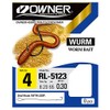Balzer Owner Worm Hooks Size 4 Wire Single Pack of
