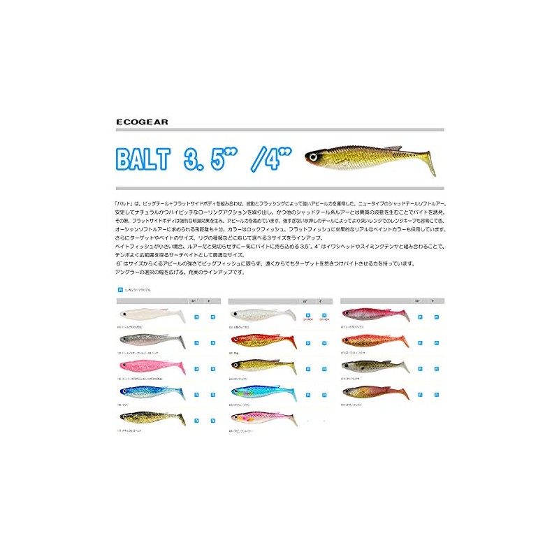 Ecogear Worm Baltic 3.5" 472 Red Holomax.