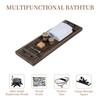 Hanobe Bathtub Tray Bath Caddy: Wood Tub Trays Table Extra