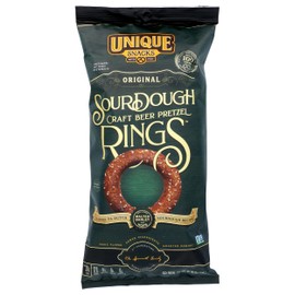 Unique Pretzel, Sourdough Craft Beer Pretzel Rings, 11 Ounce