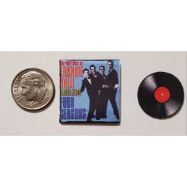 Dollhouse Miniature Record Album 1" 1/12 scale Frankie Valli Four Seasons Best