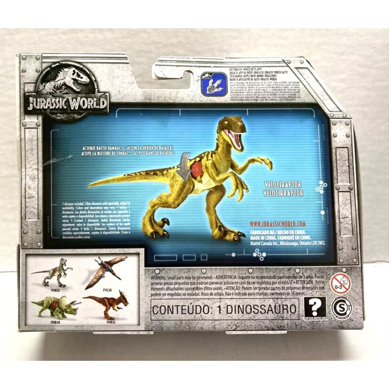 Mattel JURASSIC WORLD-BATTLE DAMAGE-VLOCIRA