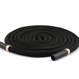 TORMEN Replacement Drawstrings Drawcords 51IN Cotton Drawstring Cord with Easy Adjustable Easy to Install Perfect for Hoodies Activewear(1 Pcs Metal, Round, Black)