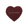 Gelato Pique PWGG241686 Women's RED F Heart Hand Towel, red