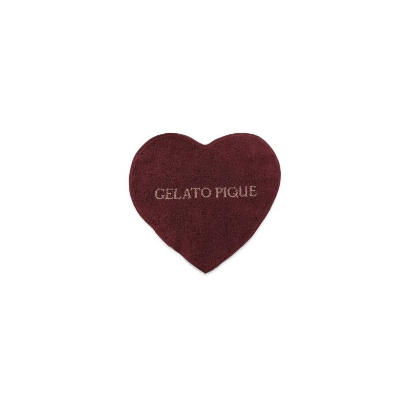 Gelato Pique PWGG241686 Women's RED F Heart Hand Towel, red