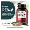 Resveratrol Life360 Antioxidante 220 Cpsulas Suplemento Alimenticio Antioxidante 110 Porciones