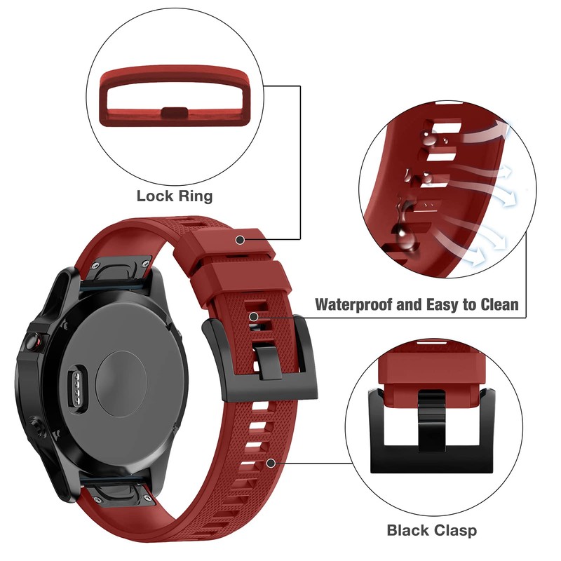Watch Strap for Garmin Fenix 5/5 Plus,Replacement Wristband Compatible with