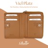 Baur Women's Genuine Leather Wallet with RFID Protection, Small Wallet,
