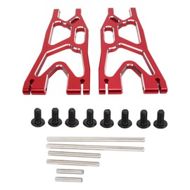 RC Front Rear Lower Suspension Arm Aluminum Alloy Replacement Lower Suspension Arm Parts for Traxxas X MAXX 1/5 RC Car Red