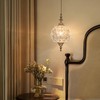TLOLGT Modern Chrome Pendant Light Fixtures 8.3" Pendant Lighting for