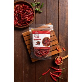 Thai Dried Red Chili Peppers 1.76 oz (50grams) - Hot Seasoning Spices Whole Dried Herbs Chilies Ground for Thai Cuisine, Curry Paste, Chillies Oil, Tom Yum Kung, Mexican, Indian, Chinese Sauces Spices (3 Packs)