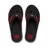 Reef Men's Fanning Pregame Flip-Flop, Black/Red, 12