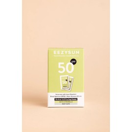 EEZYSUN SPF 50 Sunscreen and Insect Repellent Snap Packets - Sunscreen Travel Size Bug Repellent with Citronella Oil, Lemongrass, and Neem Oil - Reef-Safe Repellent - 10 Snap Packets (0.27 fl oz each)