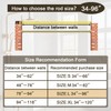 YNL Shower Curtain Rod 34-96 Inches, Non-Slip, Never Rust, No