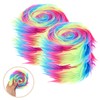 BESPORTBLE 4pcs Durable Rainbow Fabric for Crafting Soft Washable Material
