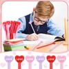 Yexiya 60 Pcs Heart Shaped Pens Heart Ballpoint Pens 0.5