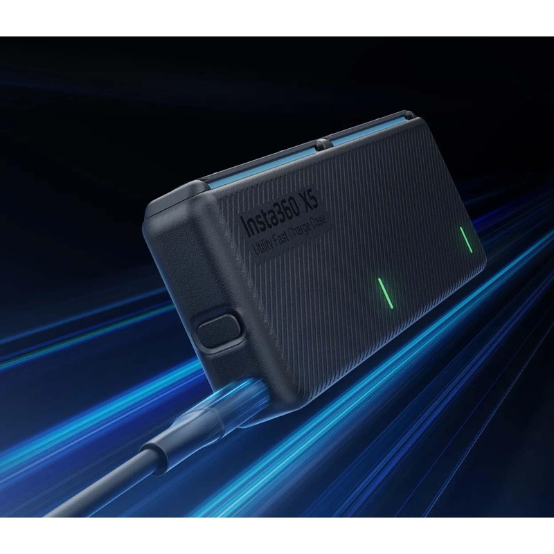Insta360 X5 Utility Fast Charge Case, Fast Charger, Charges Two