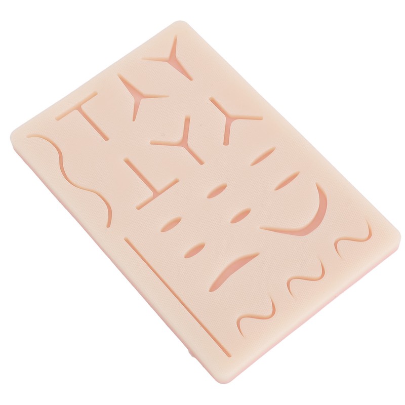 Suture Practice Pad Reusable Silicone Sature Training Skin Pad with