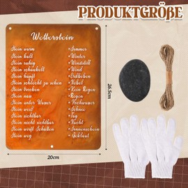 Fiada Rust Sign Weather Stone Funny Weather Station for Stone 26.5 x 20 cm Patina Sign Rust Decoration Garden Decoration Rusty Decoration Outdoor Garden Decoration Balcony Decoration for the Garden