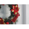tinsel time 40cm Traditional Christmas Pine Wreath with Baubles, Assorted