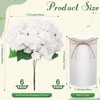 Mimorou 6 Sets Flower Table Centerpieces White Artificial Wedding Faux