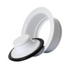 Mr. Scrappy 21-DSFS3-WH 3-Bolt Garbage Disposal Drain Stopper Sink Flange,White