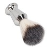 Beard Foam Brush Fine Synthetic Bristles Stainless Steel Fast Dry