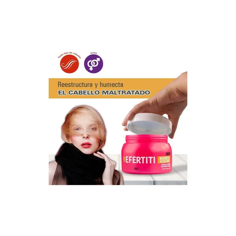 Mascarilla Revitalizante Sateen Nefertiti Cabello 350gr
